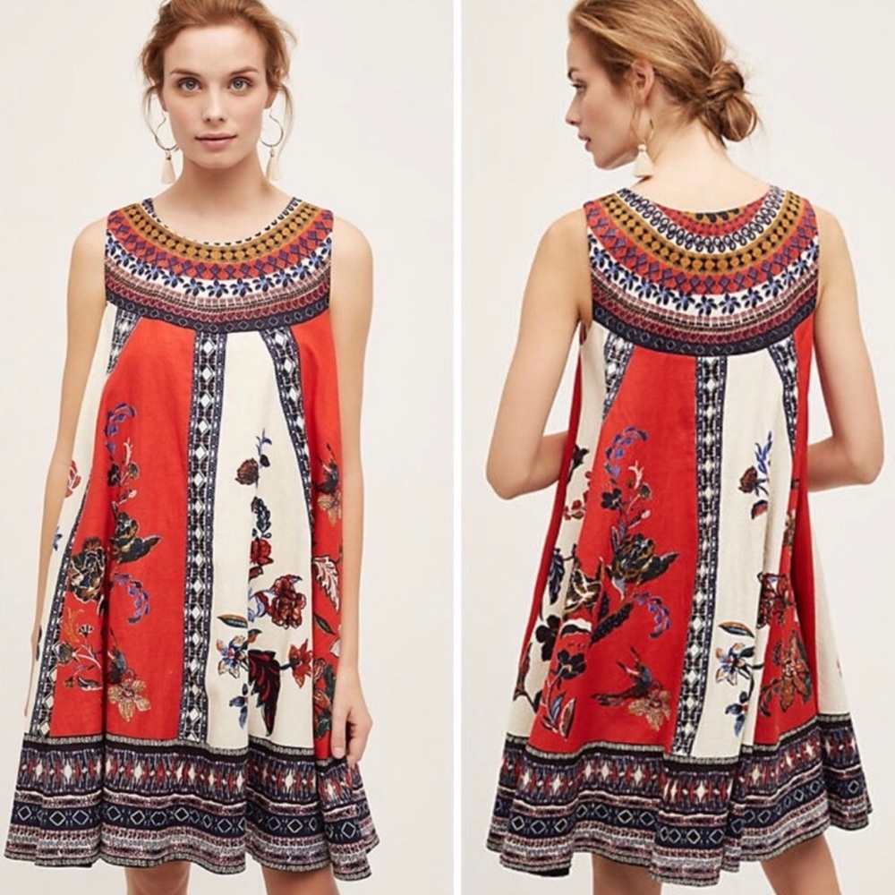 Anthropologie Maeve Cirque Swing Dress